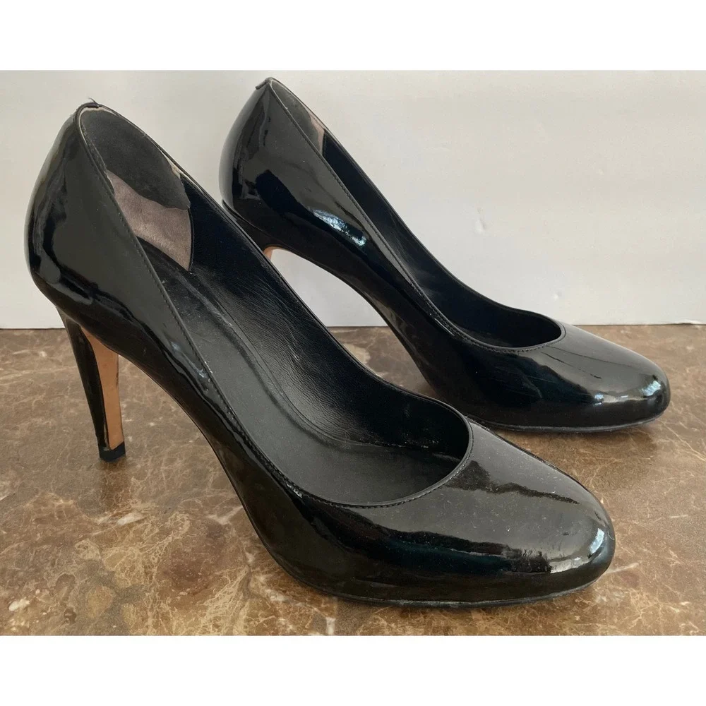 Cole Haan Air Women Black Patent Leather Chelsea Pumps Wedding Work Classic 8.5B